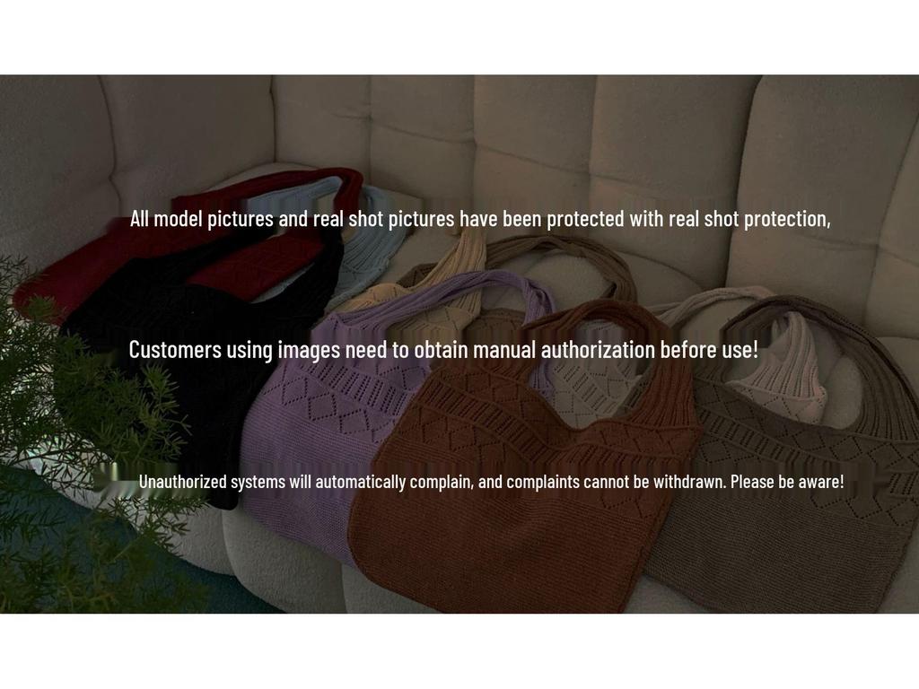 Handmade Retro Knitted Yarn Tote: Versatile Women's Shoulder Bag & Handbag