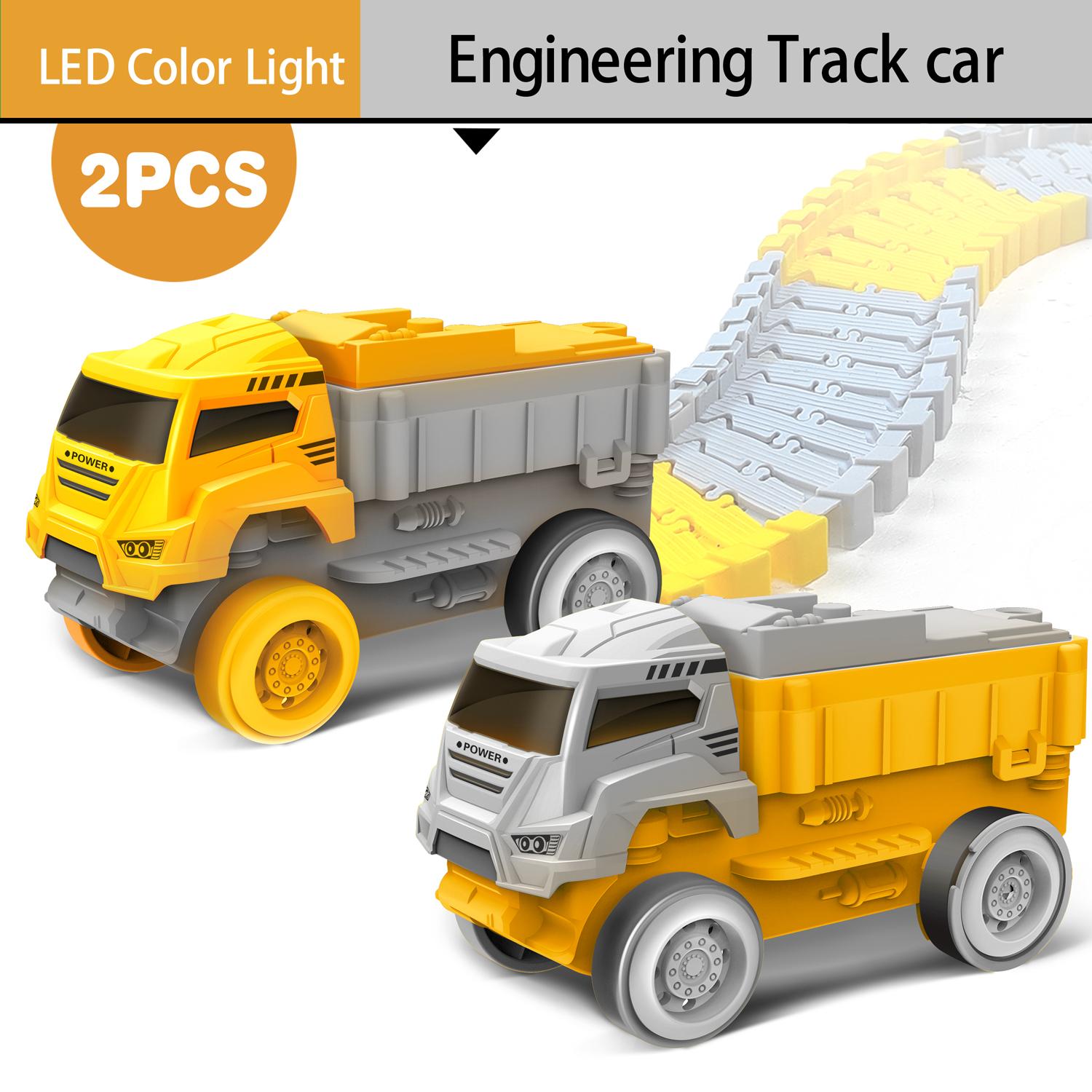 

2026 Children Electric Magical Flexible Track Toy Car Engineering Car Kids Educational Toys Train Toys for Children Birthday Gift