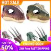 Moving Jaw Dino Mask with Dinosaur Scream 3D Dinosaur Mask Lifelike Dinosaur Mask Headwear for Halloween Carnival Party