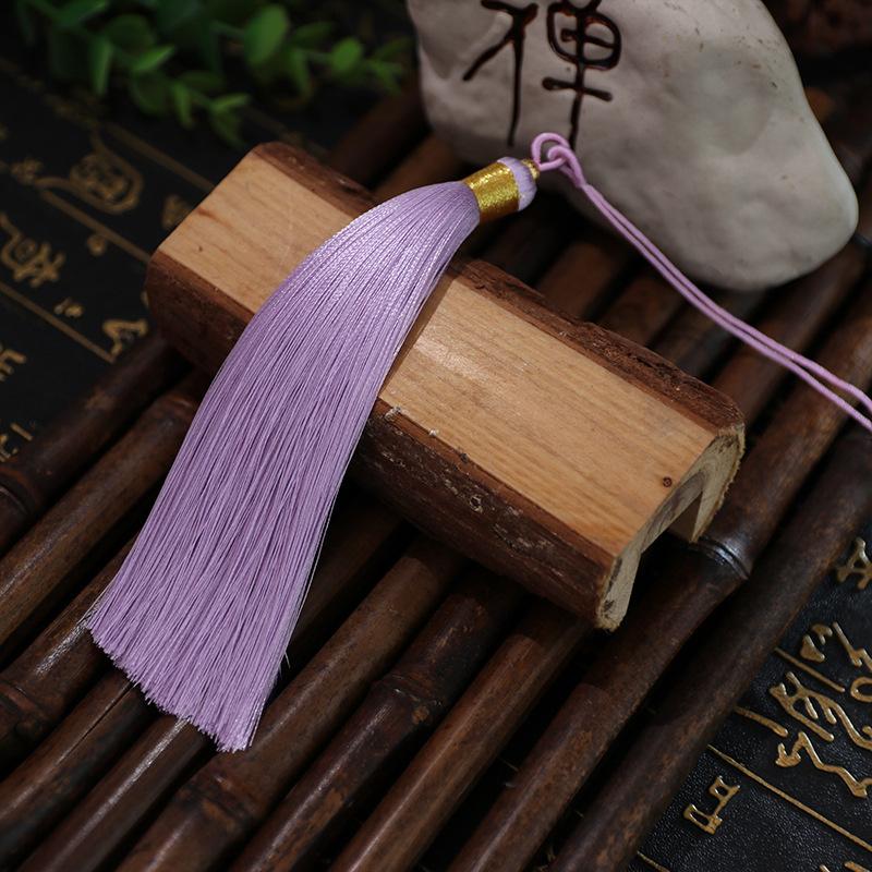Tassel 13Cm Double Pull Circle Around Gold Thread Tassel, Polyester Tassel Ears, Fan Pendant Pendant Tassel Accessories, Tassel