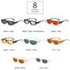SO&EI Retro Small Square Metal Decoration Sunglasses Women Fashion Green Pink Trending Men Cat Eye Sun Glasses Shades UV400