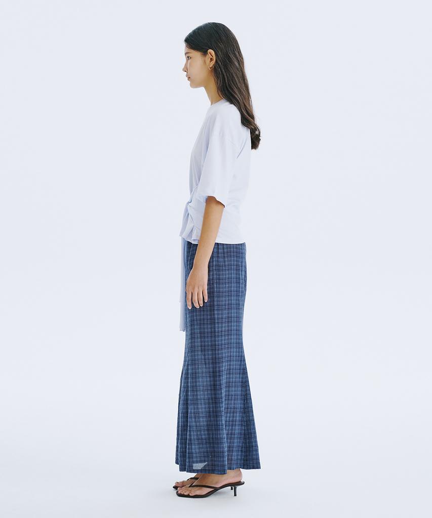 WNDERKAMMER Waist Tied T_Light Blue