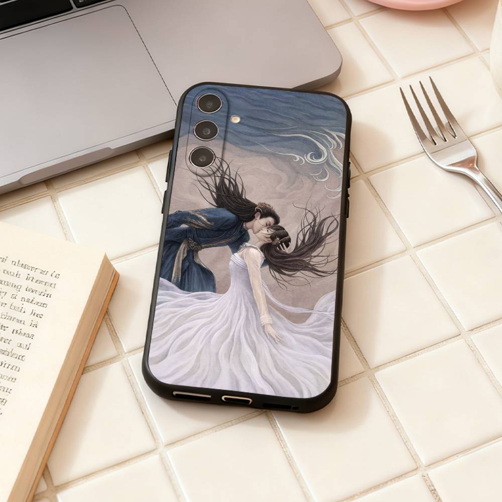 Love Between Fairy and Devil phone Case For Samsung Galaxy A73,A72,A71,A70,A53,A52,A51,Others Soft Black Shell