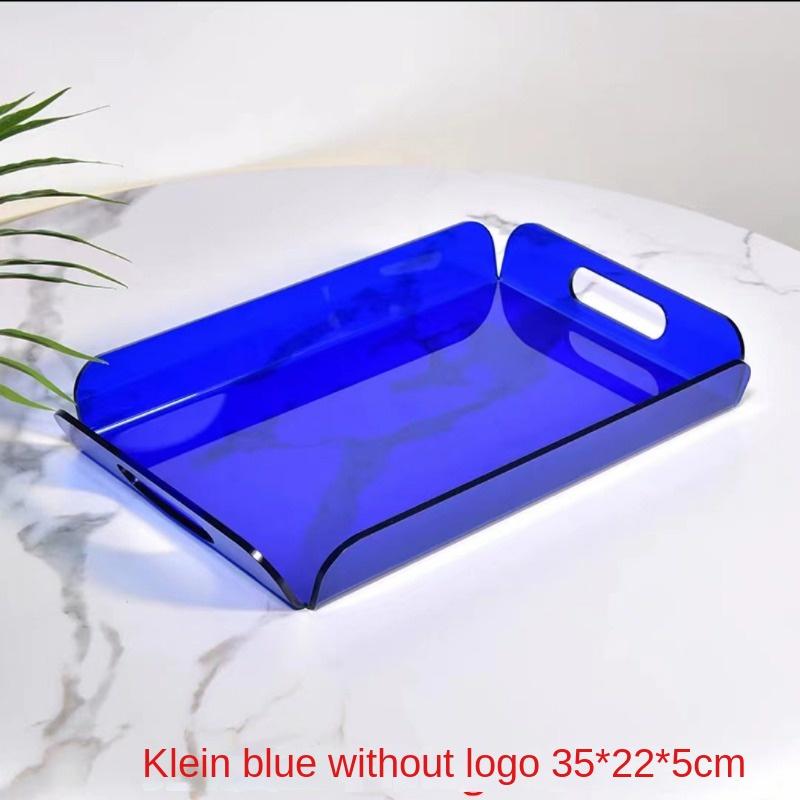 

Creative Acrylic Storage Tray Transparent Simple Afternoon Tea Cake Organizer Coffee Shop Desktop Dessert Trays Home Decoration