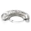 1 Set EU Ring Sizer Measuring Finger Sizing Measuring Stick Aluminum Metal Rings Mandrel US Size Jewelry Tool