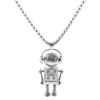 Cartoon Music Robot Pendant Necklace for Men & Women - Trendy Hip-Hop Style, Perfect for Autumn and Winter Long Sweater Chains.