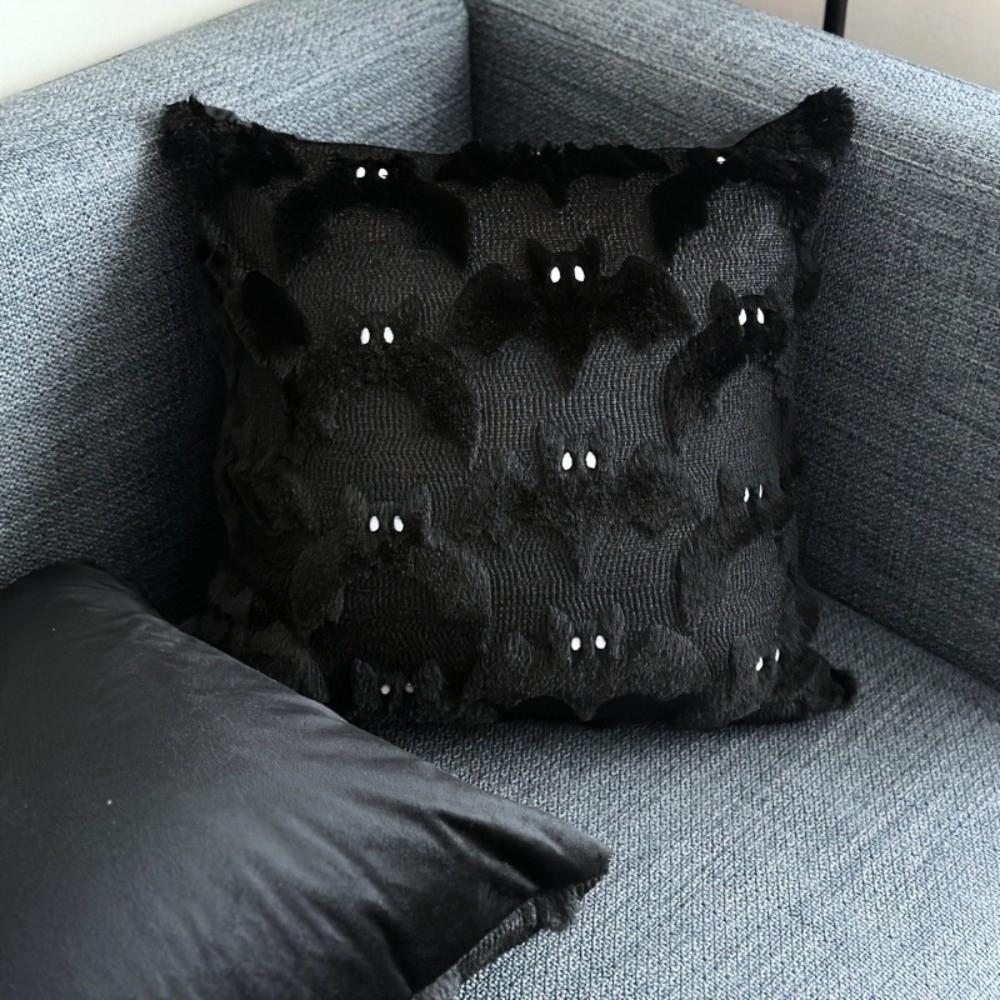 Wear Resistant Bat Plush Pillow Covers Textured Plush Pillowcase Creative Cushion Covers  Bedroom