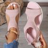 Fashion 2025 New Women Sandals Mesh Summer Platform Sandals Women Open Toe Wedge Sandals Ladies Outdoor Casual Shoes Zapatillas Muje