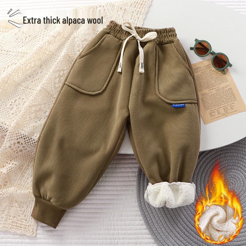 

Детские утепленные флисовые штаны на осень/зиму - Большие/Средние размеры для мальчиков и девочек 90 cm