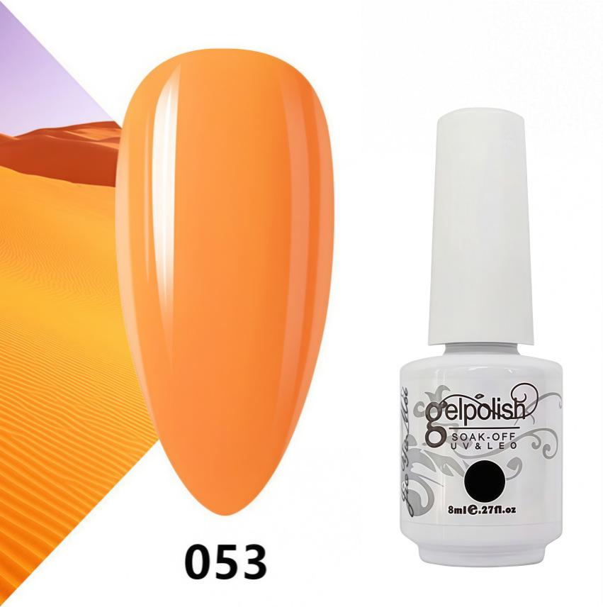 Amber Gel Polish Set: Gel Polish Manicure Kit with Whitening, Base Coat, and Sealer.