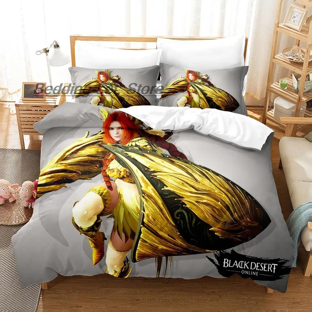 Spel Black desert Sängkläder Set Enkel Twin Full Queen King Size Sängset Vuxen Barn Sovrum Påslakan Set Anime Lakan Set