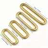 2pcs Molded Cast Solid Brass Oval Loop Ring Buckle Leather Craft Bag Luggage Shoulder Strap Webbing Belt Strap Keeper