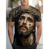Jesus Christ T-Shirt For Men Women 3D Printed Tees Summer Fashion Casual Short Sleeve T Shirts O-Neck Oversized Kids Clothing