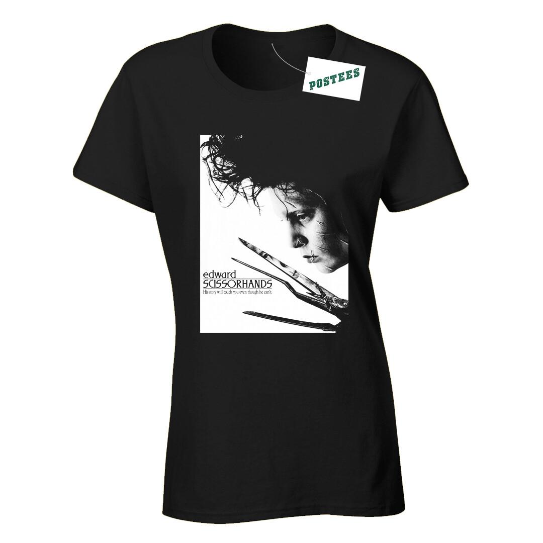 His Story Inspired By Edward Scissorhands Ladies Fitted DTG T-Shirt 4XL