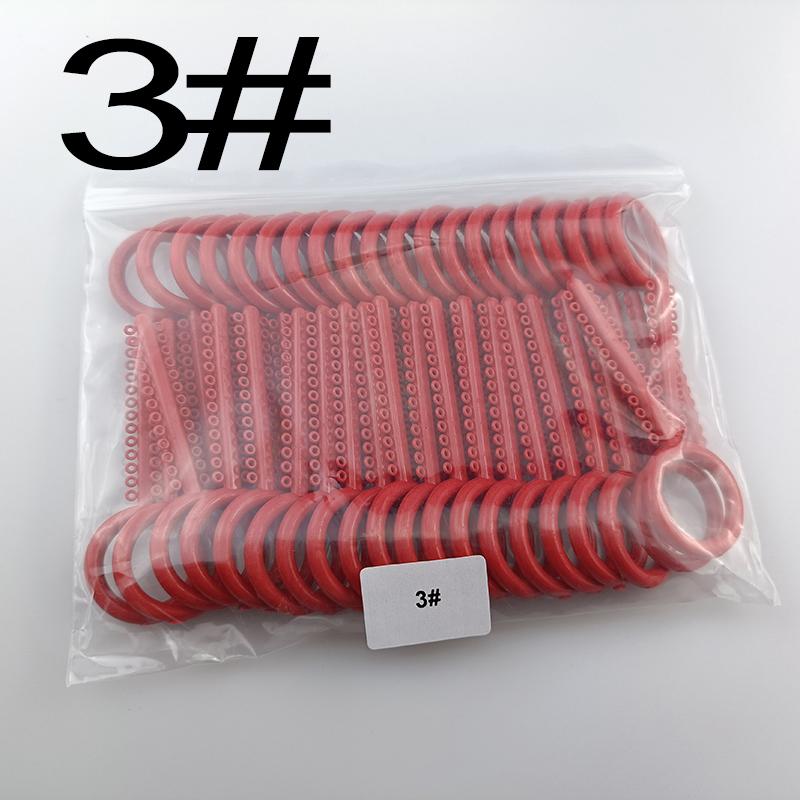 1 sáček zubních elastických ligací, ortodontických elastomerových gumiček, barevných O-kroužků