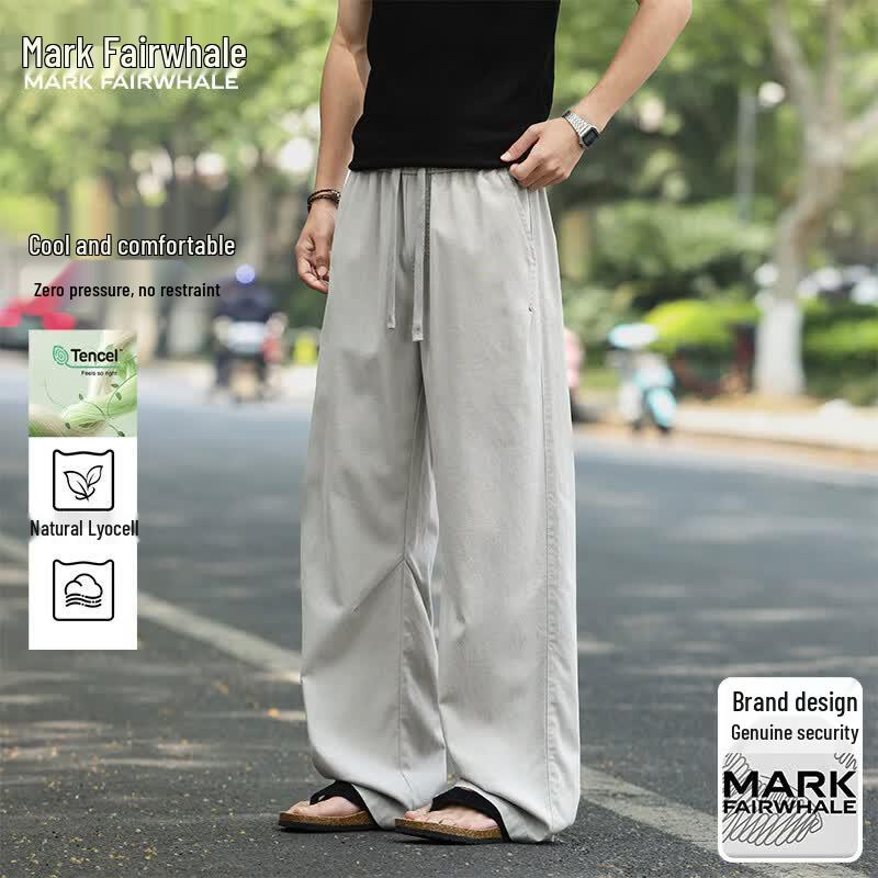 MARK FAIRWHALE Men s Ice Silk Casual Pants 4XL