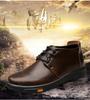 Fashion Genuine Leather Men Ankle Boots Fashion Waterproof Autumn Winter Outdoor Mens Casual Shoes High Top Footwear