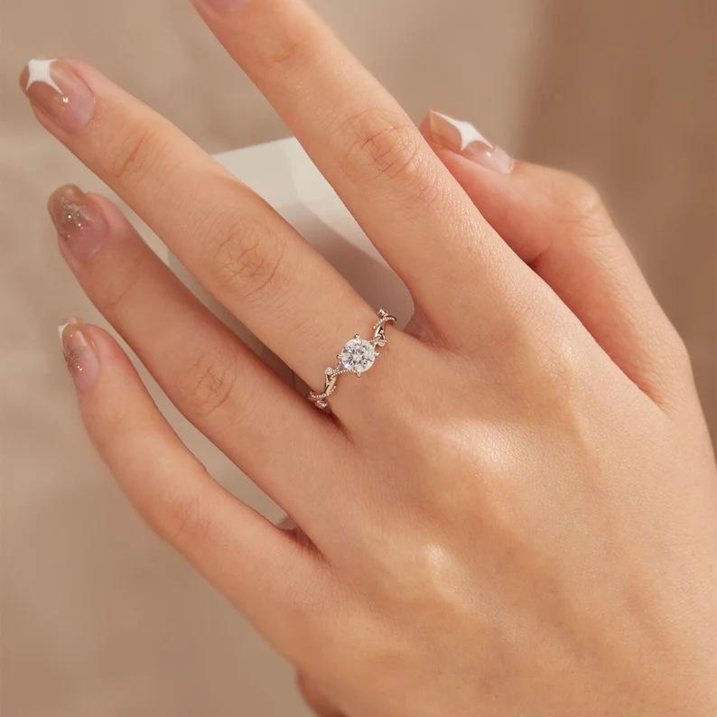 Luxuriöser neuer böhmischer Set-Ring Mode-Ring Verlobungsring für Damen