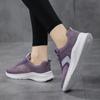 Women Four Seasons Flying Weaving Breathable Running Shoes Lightweight Fitness Casual Sneakers Ladies Soft Non-Slip Jogging Shoe