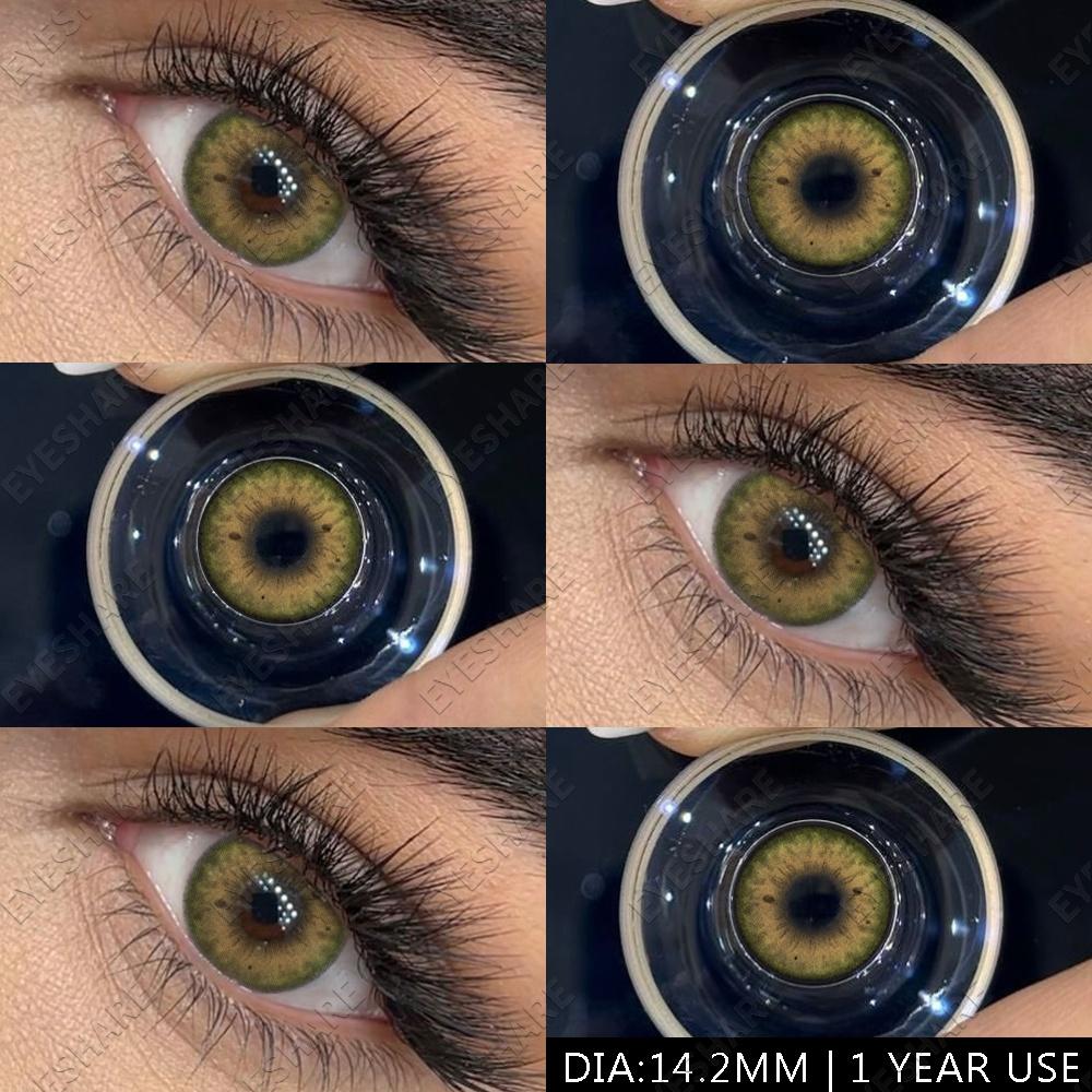 Blaue Linsen, 1 Paar, farbige Pupillen für die Augen, modische Beauty-Linsen, farbige Kontaktlinsen, große Augen, Colorcon-Linsen, jährlicher Gebrauch