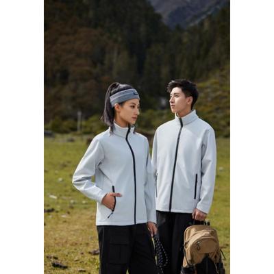 Herbst- und Winter-Outdoorjacke für Herren und Damen, lässige Jacke mit Stehkragen, Softshell, Bergsteigen, Sport, Camping