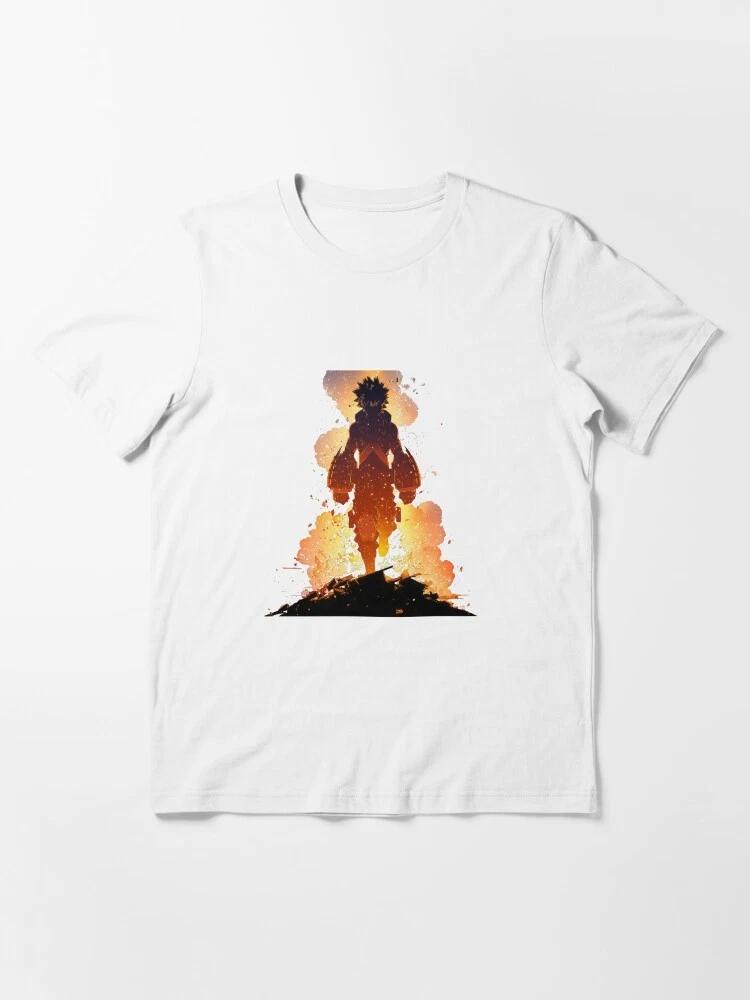 Anime My Hero Academia Bakugo Explosion Shadow White Tshirt Size S4XL S