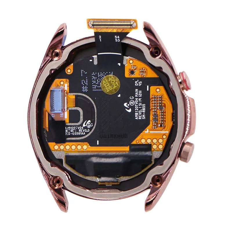 

For Samsung Galaxy Watch3 41mm SM-R850 SM-R855 Grade S OEM LCD Screen and Digitizer Assembly+Frame (without Logo) Gold