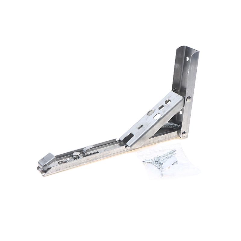 8"-14" Folding Shelf Bracket Heavy Duty Collapsible Shelf Holder Hardware For Table Work RV Car Saving Space