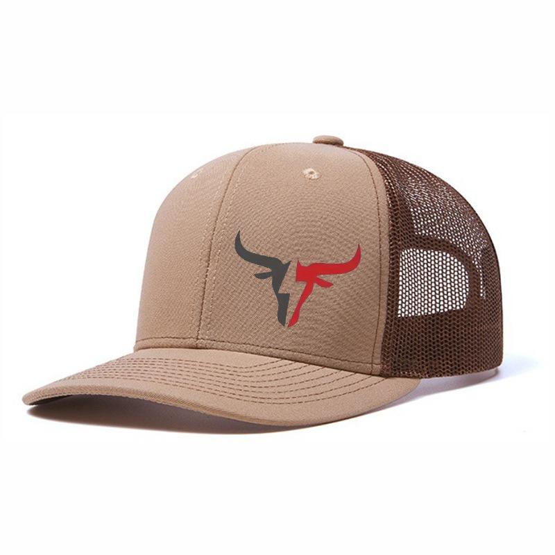 

Дышащая регулируемая бейсболка с принтом головы быка, легкая шляпа от солнца для занятий спортом на открытом воздухе, сетчатый дизайн, идеально подходит для повседневной носки One Size хаки