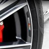 4Pcs Aluminium Alloy Sport Car Emblem Wheel Hub Rim Strip StickersFor Mitsubishi Ralliart ASX L200 Colt Outlander Pajero Lancer