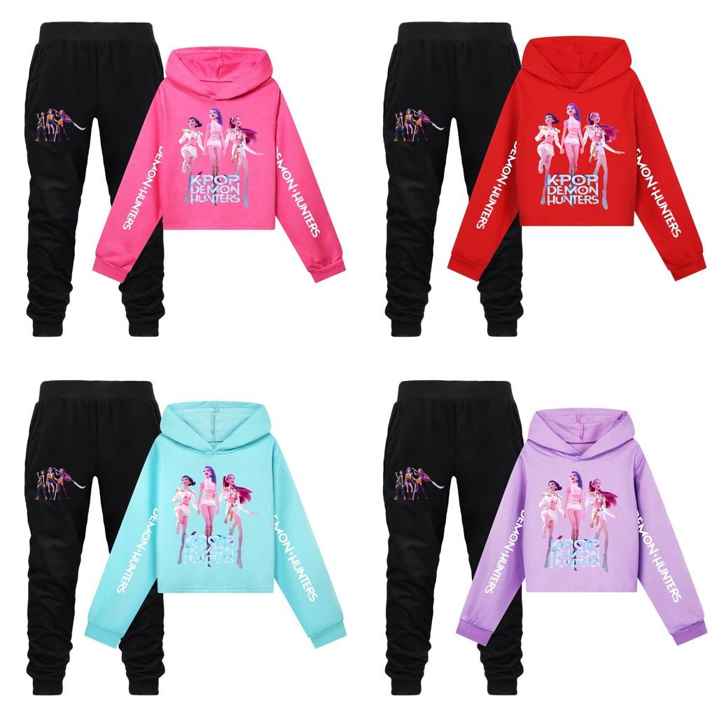 Kpop Dämonenjäger Kinder Sportbekleidungsset Aus Baumwolle Für Aktives Spielen