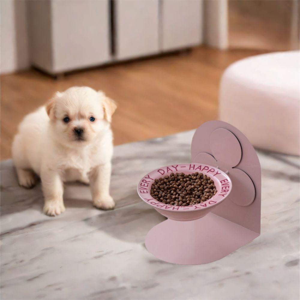 Protects Cervical Ceramic Cat Bowl Adjustable Height Pet Feeding Dish  for Cat and Dog