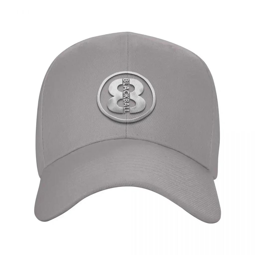 BLACKBALL SILVER Baseball Cap Vintage Party Hat Mens Hats Womens