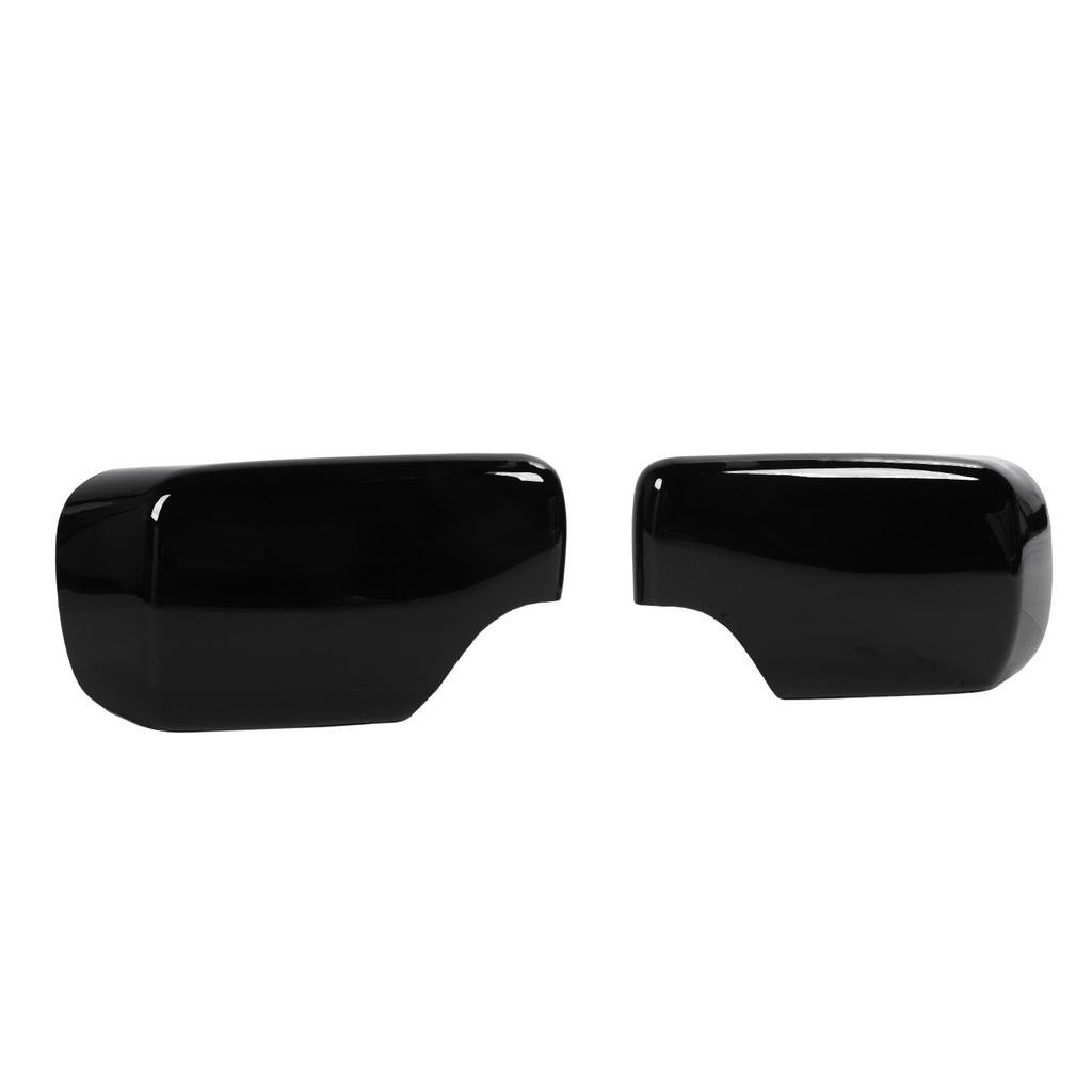Glossy Black Mirror Cover Caps Protective ABS Left Right Side Door Rearview Mirror Covers Replacement for 3 Series E46