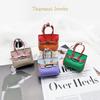 Chic Mini Bag Charm: Earphone Pouch, Coin Purse & Car Keychain for Women