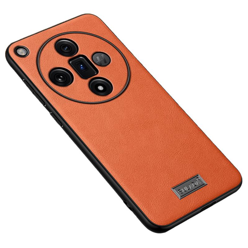 SULADA For Oppo Find X7 5G Cell Phone Case Cowhide Texture PU Leather+TPU+PC Cover