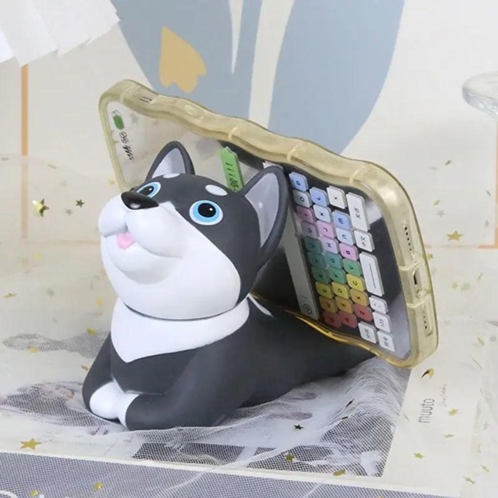 Portable Vinyl Phone Holder Animal Shape Cartoon Cell Phone Stand Smartphone Desk Holder Home Decoration