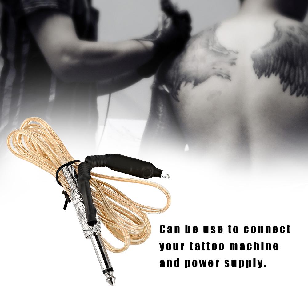 

Transparent Heavy Duty Silicone Soft Tattoo Clip Cord for Tattoo Machines Power Supply Line