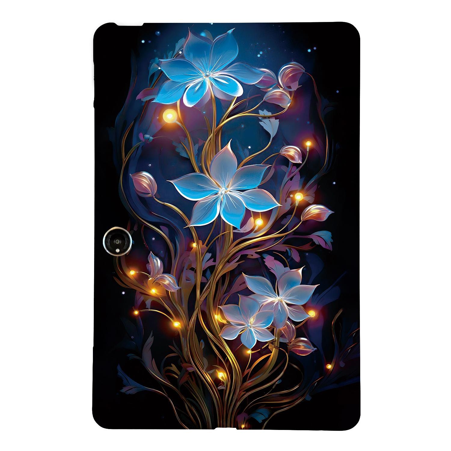 

Чехол для планшета для Oppo Pad Neo/Air 2/OnePlus Pad Go с принтом, тонкая мягкая TPU-накладка Small Lantern Flower