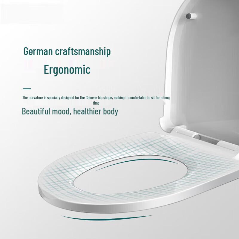 

FEEGOO V-Shape Slow-Close Thickened Toilet Seat V-Shape, Outer L47cm W35.8cm