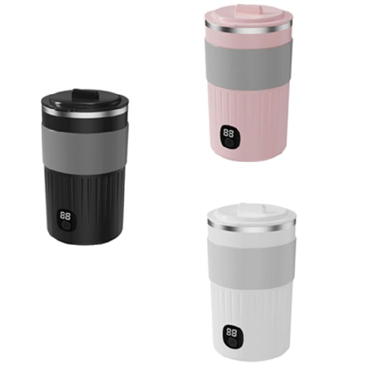 Portable Automatic Coffee Mixing Cup With Digital Screen And Food Grade Stainless Steel Interior For Fast Even Blending