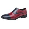 Fashion 2025 Retro Style Mens Dress Shoes Fashion Mixed Colors Mens Leather Shoes Lace-up Business Non-Slip Casual Mens Oxford Footwear