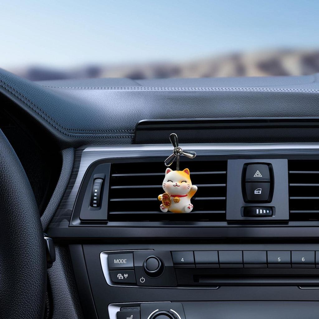 Cat Air Vent Propeller | Cute Cat Car Aromatherapy Machine Cute Animal