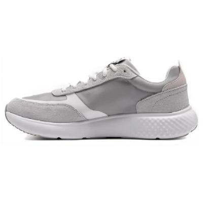 Cushioning, Wear Resistant Low Top Running Shoes Men's Gray White Sneakers 3028612-102