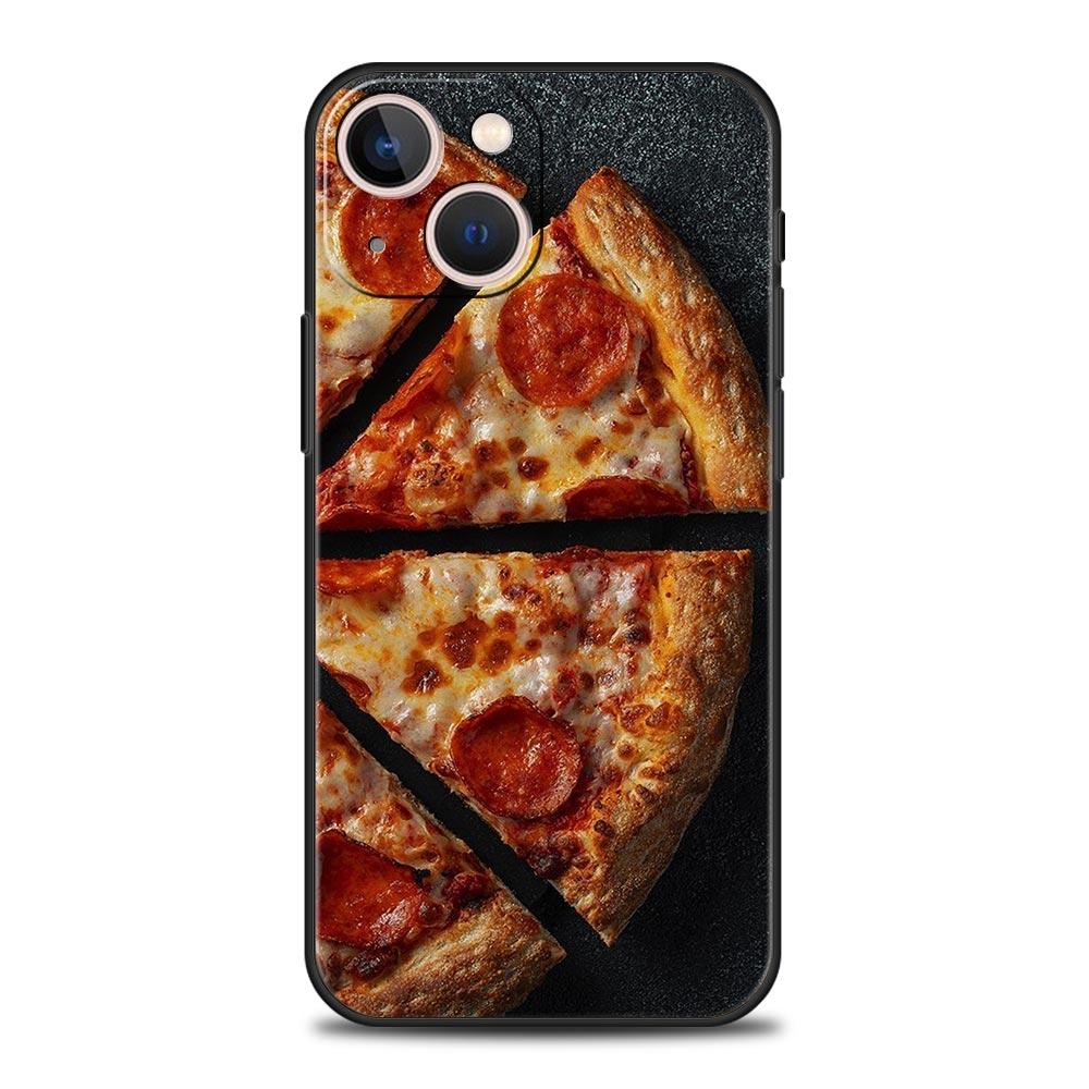 

Phone Case For iPhone 17 16e 15 14 13 12 11 Pro Max SE 7 8 Plus Shell iPhone 16 Soft TPU Cover Pizza Best Friends iPhone 16