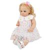 60cm Soft Lifelike Baby Girl Doll Lifelike Long Curly Hair Collectible Art Vinyl Doll