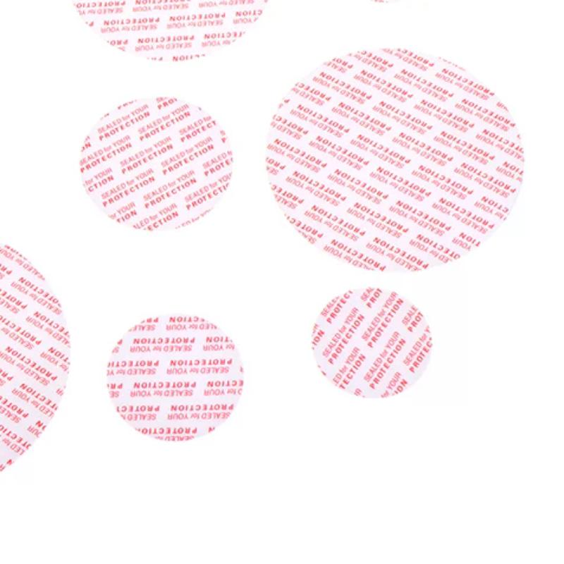 100Pcs 0MM-82MM Self Adhesive Pressure Sensitive Press Seal Cap Liners Jar Bottle Foam Safety Tamper Sealers Plate Gaskets
