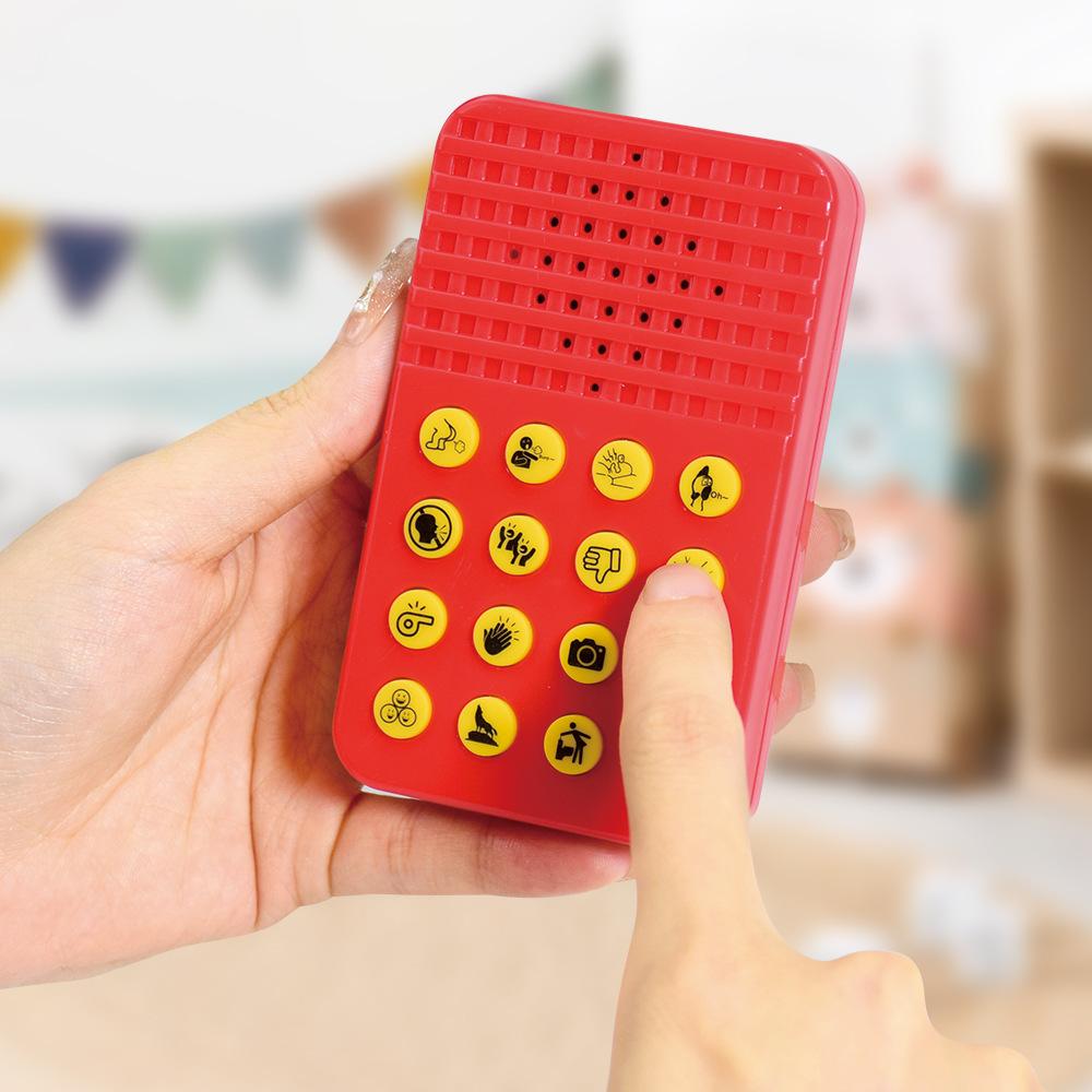 16 Button Voice Sound Box Prank And Funny Sound Generator Music Squeeze Box Toy Atmosphere Sound Generator