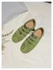 Women's Flat Casual Shoes Bow Tie Square Toe Velcro Shoes Women Leisure Flannel Spring Autumn Fashion Suede Zapatillas De Mujer