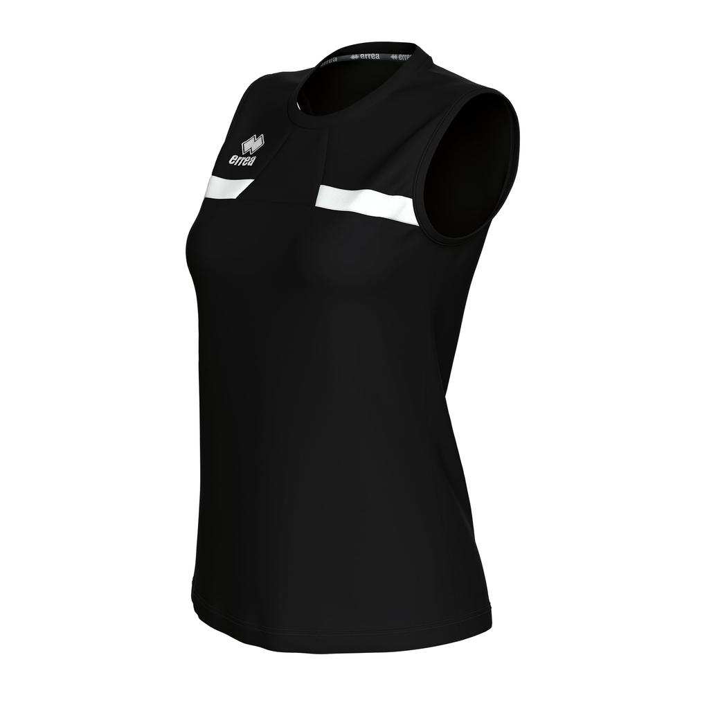 Competition Sleeveless Shirt MARGIE JR [Elea] Black/White